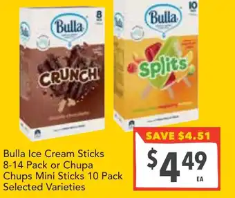 Supa Valu Bulla Ice Cream Sticks offer