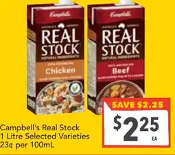 Supa Valu Campbell's Real Stock offer
