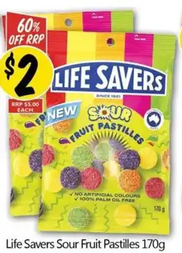 NQR Life Savers Sour Fruit Pastilles offer
