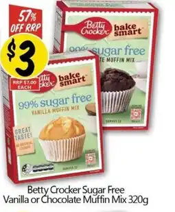 NQR Betty Crocker Sugar Free Vanilla or Chocolate Muffin Mix offer