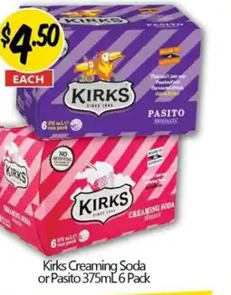 NQR Kirks Creaming Soda or Pasito offer