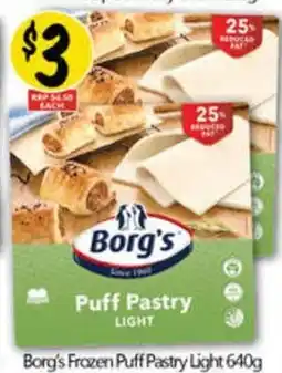 NQR Borg's Frozen Puff Pastry Light offer