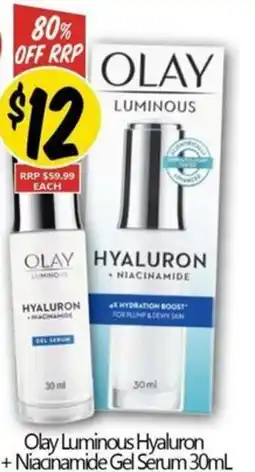 NQR Olay Luminous Hyaluron + Niacinamide Gel Serum offer
