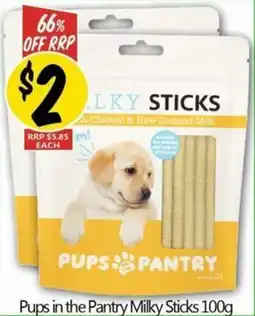 NQR Pups in the Pantry Milky Sticks offer