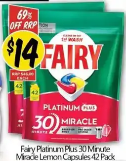 NQR Fairy Platinum Plus 30 Minute Miracle Lemon Capsules offer