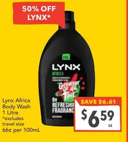 Supa Valu Lynx Africa Body Wash offer