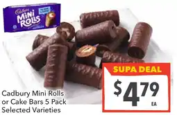 Supa Valu Cadbury Mini Rolls or Cake Bars offer