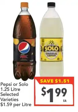 Supa Valu Pepsi or Solo offer