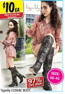 NQR Tigerlily COSMIC BOOT offer