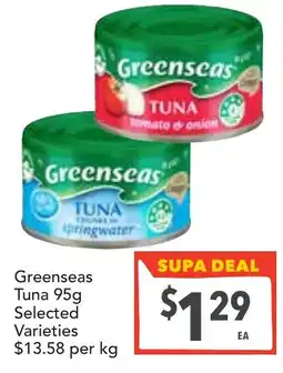 Supa Valu Greenseas Tuna offer