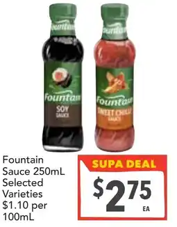 Supa Valu Fountain Sauce offer