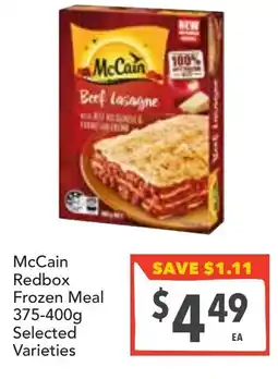 Supa Valu McCain Redbox Frozen Meal offer