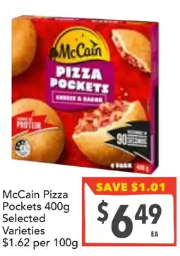 Supa Valu McCain Pizza Pockets offer