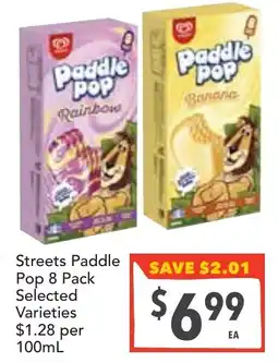 Supa Valu Streets Paddle Pop offer