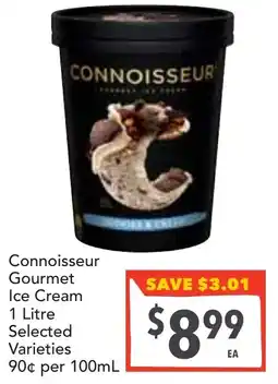 Supa Valu Connoisseur Gourmet Ice Cream offer