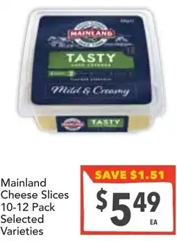 Supa Valu Mainland Cheese Slices offer