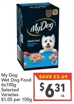 Supa Valu My Dog Wet Dog Food offer
