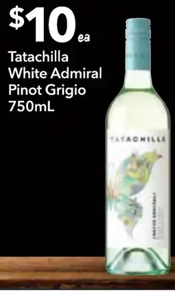 Supa Valu Tatachilla White Admiral Pinot Grigio offer