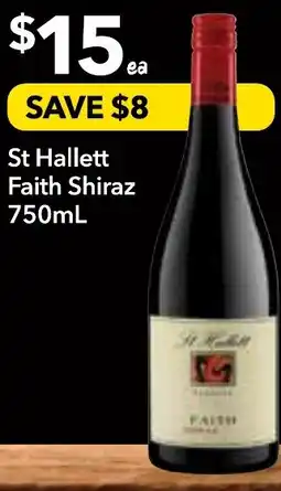 Supa Valu St Hallett Faith Shiraz offer