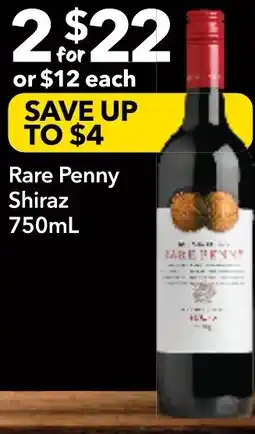 Supa Valu Rare Penny Shiraz offer
