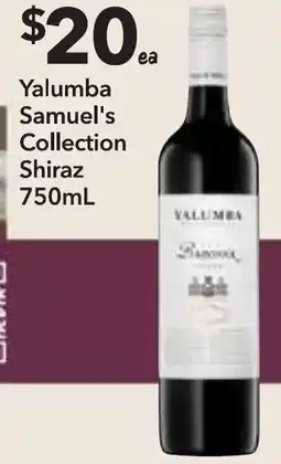 Supa Valu Yalumba Samuel's Collection Shiraz offer