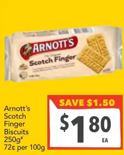 Supa Valu Arnott's Scotch Finger Biscuits offer