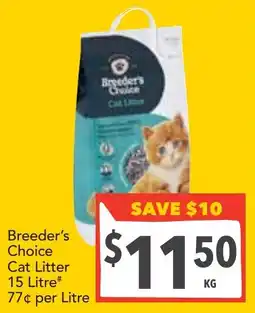 Supa Valu Breeder's Choice Cat Litter offer