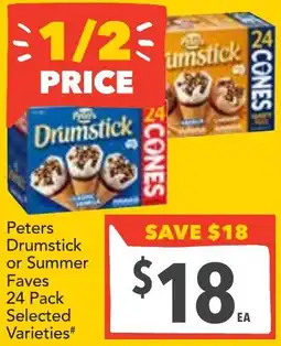 Supa Valu Peters Drumstick or Summer Faves offer