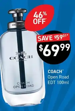 Chemist King COACH Open Road EDT offer