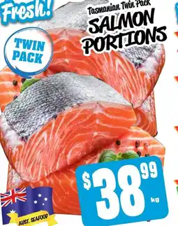 Farmer Jack's Salmon portions offer