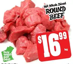 Farmer Jack's Round beef offer