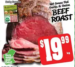 Farmer Jack's Beef roast offer