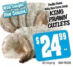Farmer Jack's King prawn cutlets offer