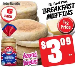 Farmer Jack's Breakfast muffins offer