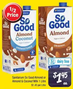 Farmer Jack's Sanitarium So Good Almond or Almond & Coconut Milk offer