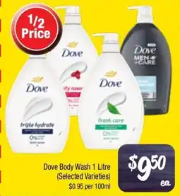 Farmer Jack's Dove Body Wash offer