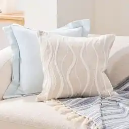 Pillow Talk Isla Embroidered Square Cushion by Habitat offer