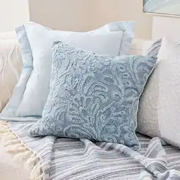 Pillow Talk Ayesha Embroidered Square Cushion by Habitat offer
