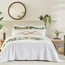 Pillow Talk Miami Palm Coverlet Set by Habitat offer