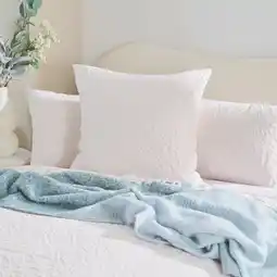 Pillow Talk Hollis Palm European Pillowcase by Habitat offer
