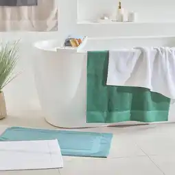 Pillow Talk Lotus Towelling Bath Mat by Habitat offer