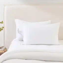 Pillow Talk Cotton Jersey Standard Pillow Protector by Habitat offer