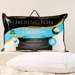 Pillow Talk Gusseted Low Firm Pillow by Herington offer