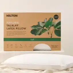 Pillow Talk Eco Living Natural Soft Talalay Latex Pillow by Hilton offer