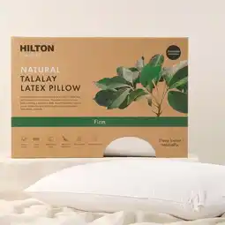 Pillow Talk Eco Living Natural Firm Talalay Latex Pillow by Hilton offer