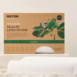 Pillow Talk Eco Living Natural Talalay Latex Contour Pillow by Hilton offer