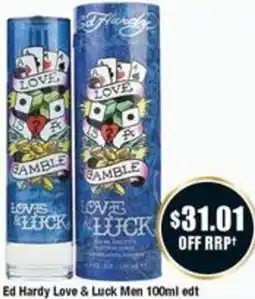 Chemist Warehouse Ed Hardy Love & Luck Men edt offer