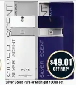 Chemist Warehouse Sil Silver Scent Pure or Midnight edt offer