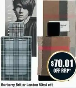 Chemist Warehouse Burberry Brit or London offer