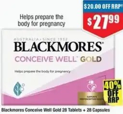 Chemist Warehouse Blackmores Conceive Well Gold offer